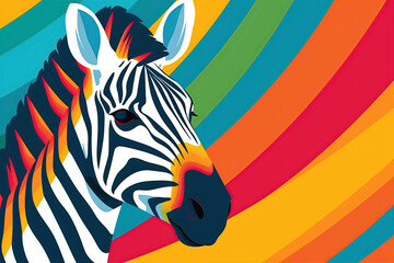 Vibrant Zebra Stripes