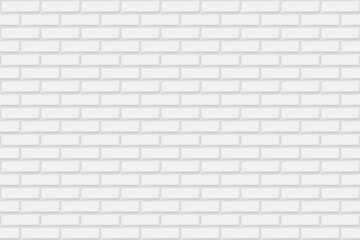 Fototapeta na wymiar White seamless brick wall texture background