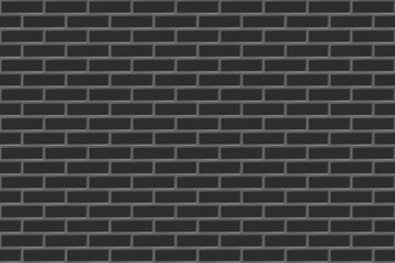 Black seamless brick wall texture background