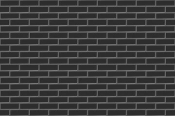 Black seamless brick wall texture background