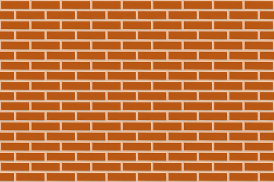 Orange seamless brick wall texture background