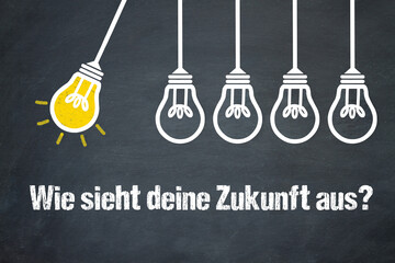 Fototapeta premium Wie sieht deine Zukunft aus? 