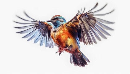 Fototapeta premium Colorful birds, bird standing, bird flying, group of birds, flying birds