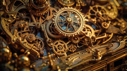 Mechanical Marvels: Exploring the Intricacies of Steampunk Contraption. Generative AI