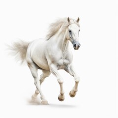 Naklejka na ściany i meble A majestic strong beautiful horse, running horse