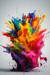  colorful paint explosion -Ai