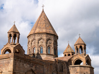 Etchmiadzin Cathedral, Armenia on a bright winter morning