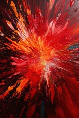 colorful paint explosion -Ai