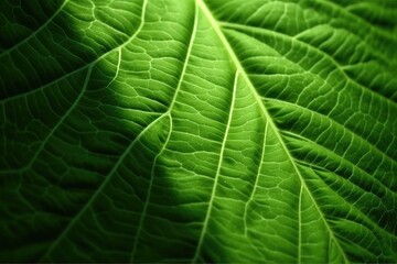 Abstract green leaf texture, nature background, tropical leaf photorealistic cinematic lighting, Generative AI