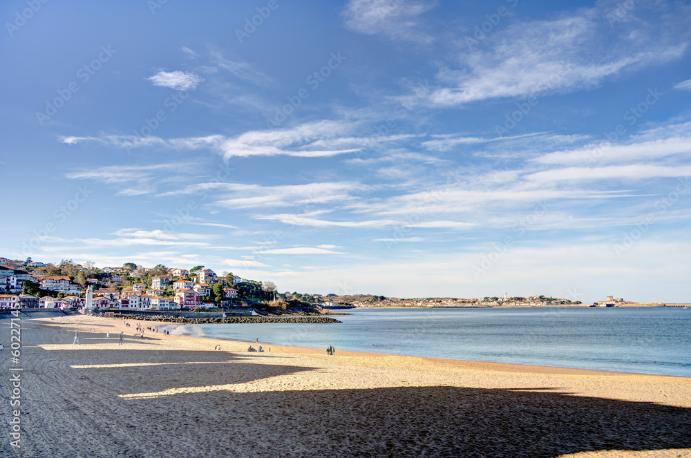 Sticker Saint Jean de Luz Ciboure, France, HDR Image