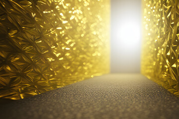 luxurious path, golden section, created by generative ai	
