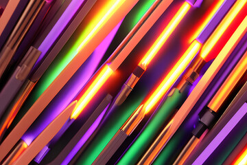 background with colorful lights generative ai