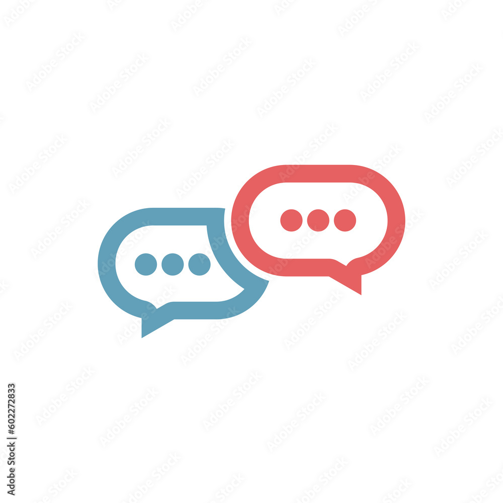 Poster speech bubble chat icon isolated on transparent background