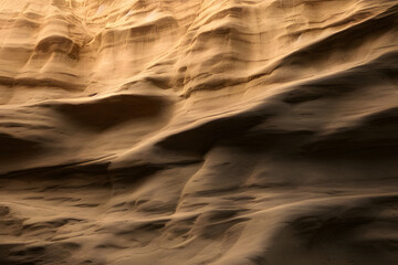 inside a canyon, sand colors generative ai