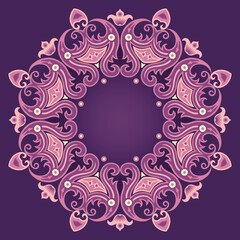 Vector abstract decorative ethnic ornamental illustration