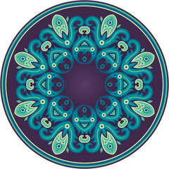 Vector abstract decorative ethnic ornamental illustration