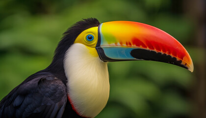 close up of outdoor toucan bird