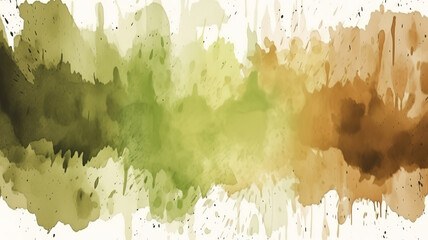 Watercolor background with golden foil. Generative Ai