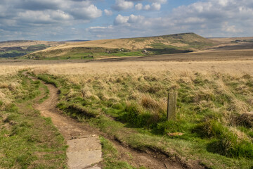 Hill Walkin g on the Pennine Way and Pule Hill above Marsden in the Southern Pennines