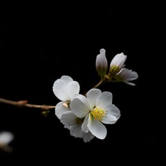Fototapeta na wymiar White cherry blossom