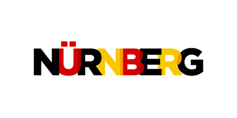 Nurnberg Deutschland, modern and creative vector illustration design featuring the city of Germany 