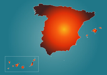 Ola de calor en España. Calentamiento global © Montsilus