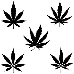 Weed Leaf, Cannabis Leaf, Marijuana Leaf, Hippie, Boho, Weed, Cricut, Decal, Marijuana Silhouette, Pot leaf