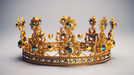 Crown on white background