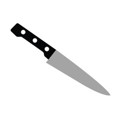 Knife on a white background.Vector