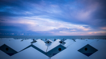 Obraz premium Cabine al tramonto