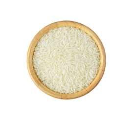 Top viwe white  rice   on   transparent png