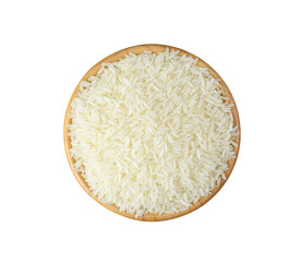 Top viwe white  rice   on  transparent png