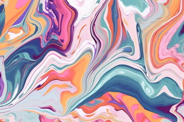 marbled paint abstract pattern jewel tone background, made with generative ai	