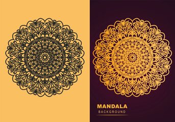 Luxury mandala set design template pattern background