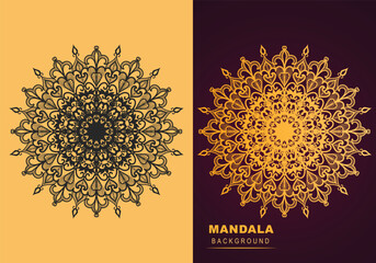 Colorful mandala design ornament graphic unique design template