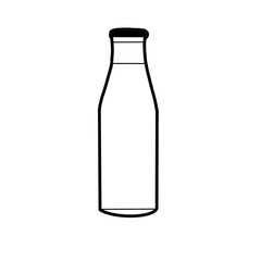 milk bottle container dairy drink fresh hand drawn doodle