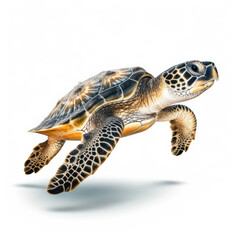 Obraz premium turtle isolated on white background