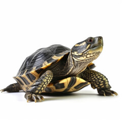 Fototapeta premium turtle isolated on white background