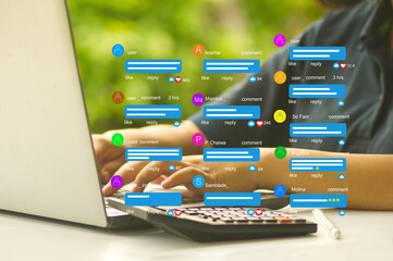 analyzing data from social media to search for customer insight, social listening, and online feedback on customer experience