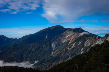clouds over the mountain