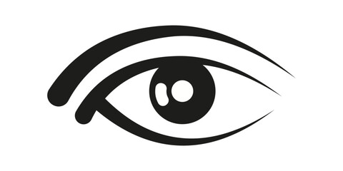 Obraz premium black eye vector design illustration