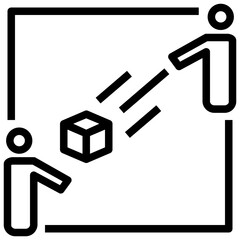 delivery outline style icon