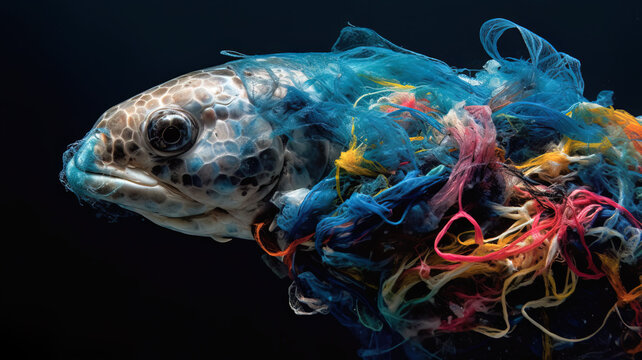 An in-depth investigative report delves into the impact of plastic pollution on marine ecosystems, featuring heartbreaking photographs of sea creatures entangled in discarded fishing nets and plastic 