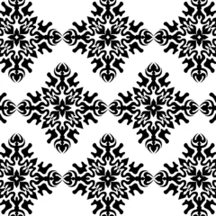 Deurstickers geometric cool abstract floral pattern © MochRibut