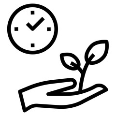 sprout outline style icon