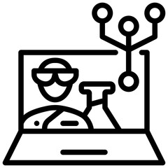 terrorism outline style icon