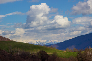 Naklejka premium Landscape in the mountains of Romania