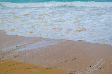 Sea beach wave on sand big wave summer vacation