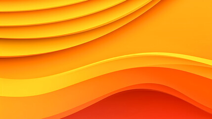 Abstract orange background with soft lines, generative AI.