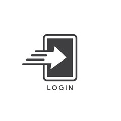 illustration of login, login icon, vector art.